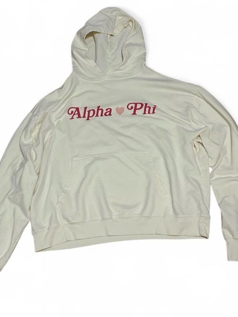 Alpha Phi Cream Hoodie